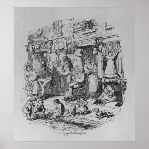 Póster Monmouth, ilustracion de 'Sketches by Boz'