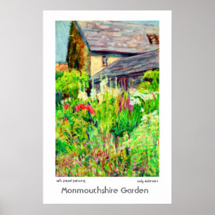 Póster Monmouthshire Garden Poster o Print