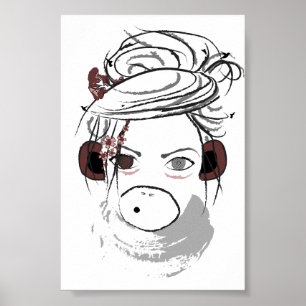 Póster mono.