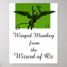Póster Mono alado del mago de Oz