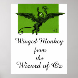 Póster Mono alado del mago de Oz