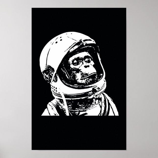 Póster Mono astronauta (Frente)
