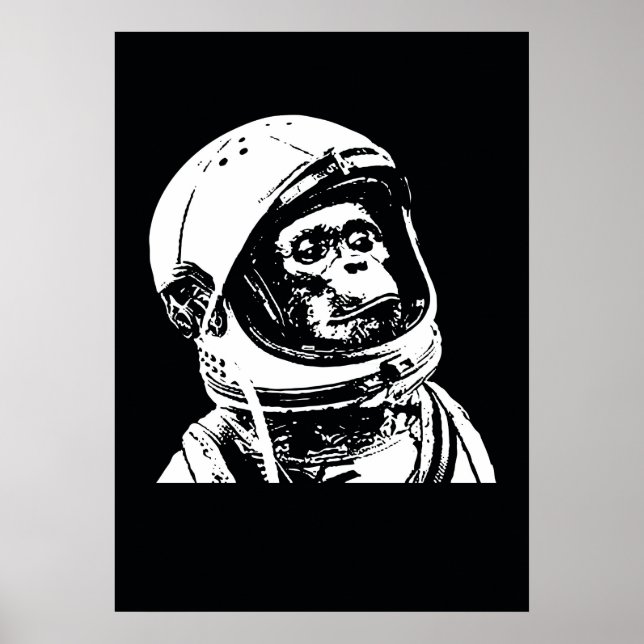 Póster Mono astronauta (Frente)