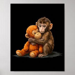 Póster Mono bebé lindo golpe meme Mono bebé lindo golpe