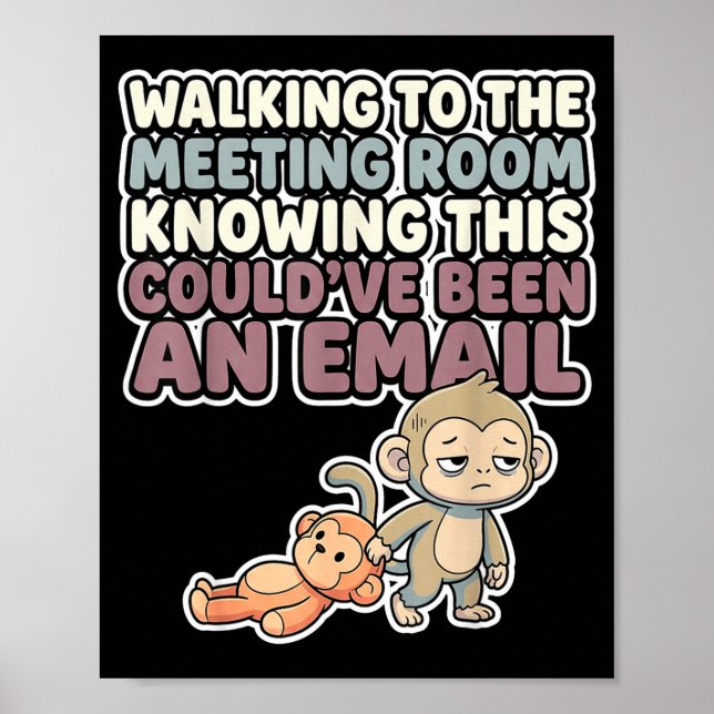 Póster Mono bebé lindo meme kawaii macaco japonés (Frente)