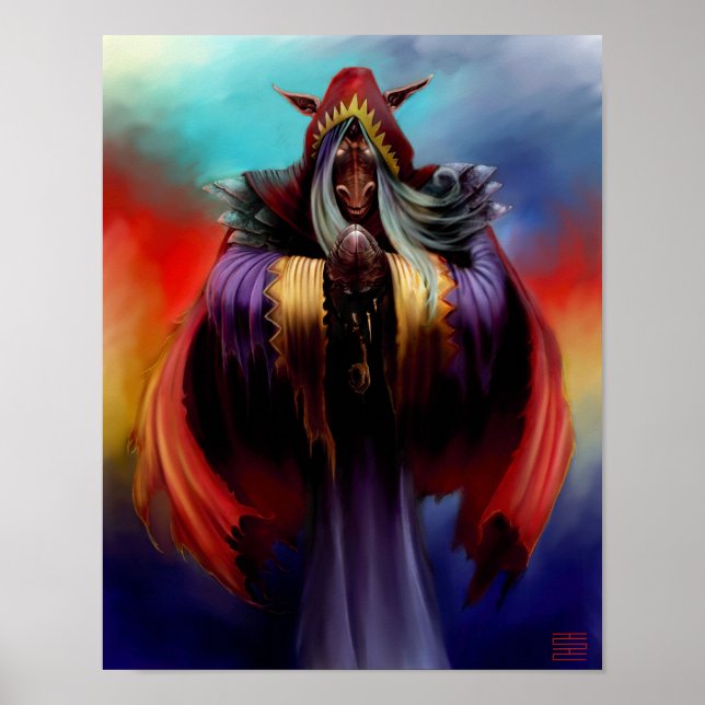 Póster Mono de búfalo (Frente)