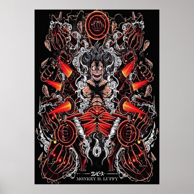 Póster Mono de Luffy (Frente)