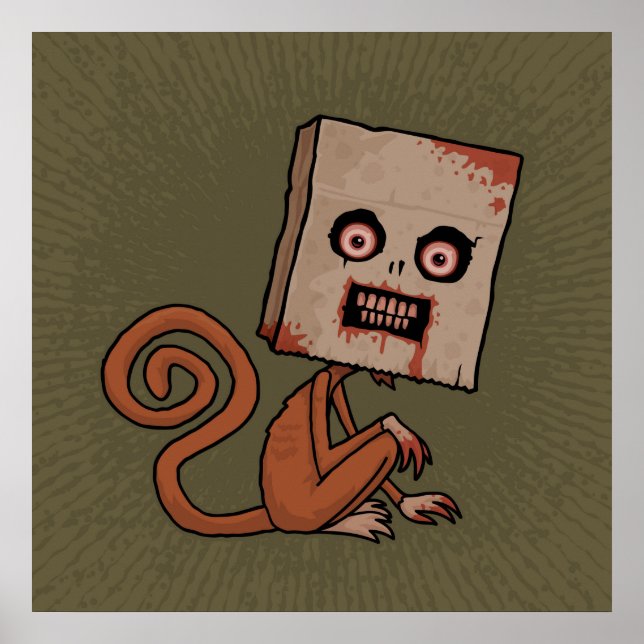 Póster Mono de saco Psycho (Frente)