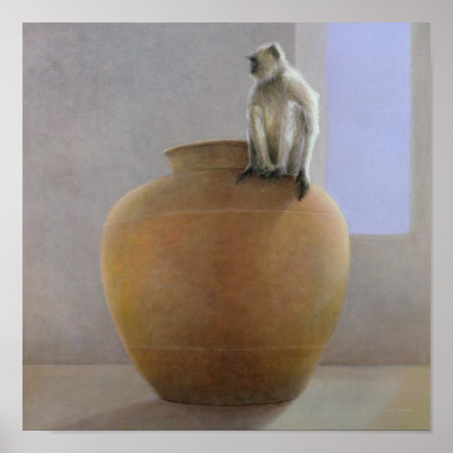 Póster Mono del templo (Frente)