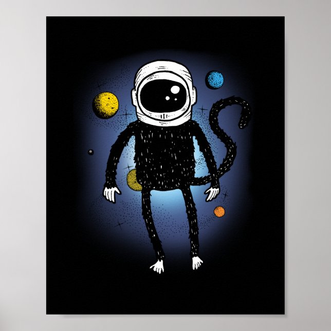 Póster Mono espacio (Frente)