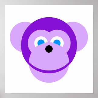 Póster mono morado