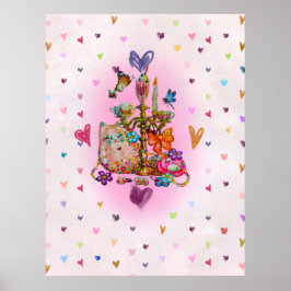 Póster Mono Pastel