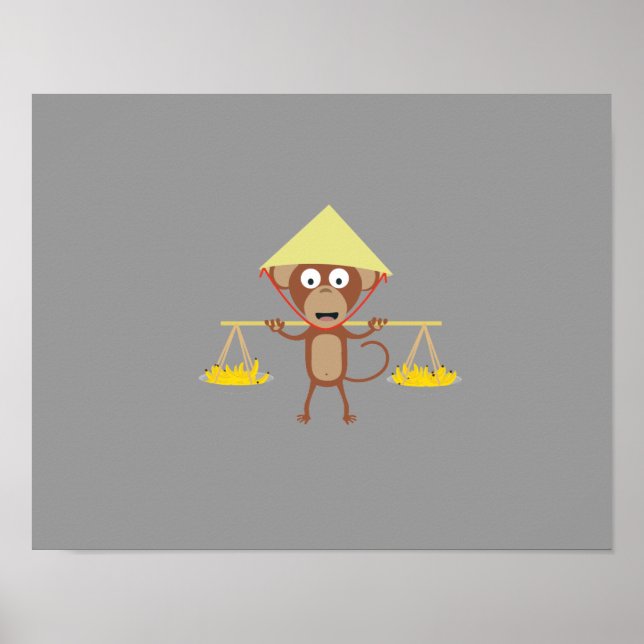 Póster Mono vietnamita (Frente)