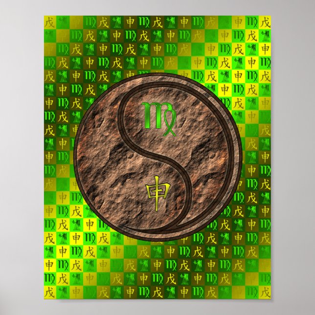 Póster Mono Virgo y Tierra (Frente)