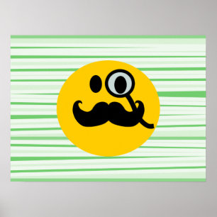 Póster Monóculo de Mustache