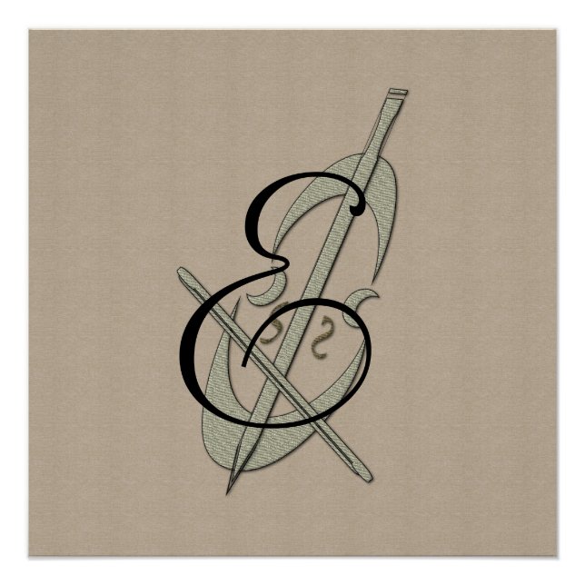 Poster Monograma Cello Fan de Música Personalizada (Anverso)