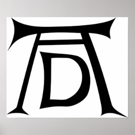 Póster Monograma de firma Albrecht Durer