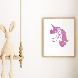 Póster Monograma de Unicornio K