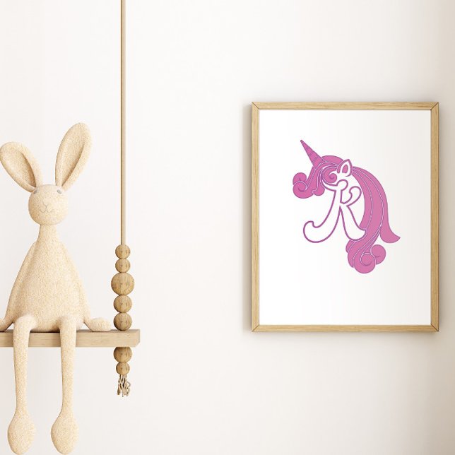 Póster Monograma de Unicornio K (Subido por el creador)