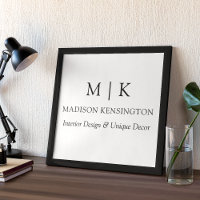 Monograma minimalista o logotipo de empresa