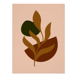 Póster Monograma moderno Boho