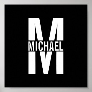 Póster Monograma y Poster de nombres personalizados