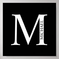 Monograma y Poster de nombres personalizados