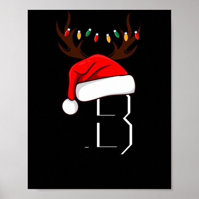 Póster Monogrammed Family Christmas Matching Outfits  (Frente)