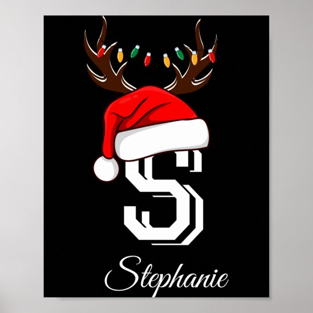 Póster Monogrammed Family Christmas Matching Outfits _1  (Frente)