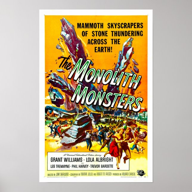 Póster Monolito monolítico Poster de cine vintage (Frente)
