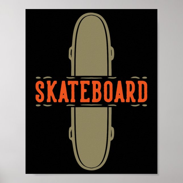 Póster Monopatín skateboarding  (Frente)