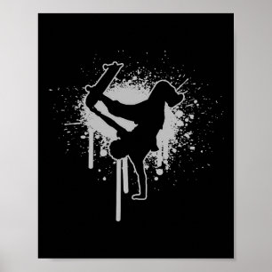Póster Monopatín Skateboarding masculino Patinaje Patinad