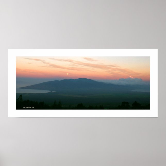 Póster Monoset en Sunrise - Maui (Frente)