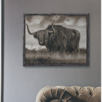Monotone Rustic Brown de Highland Cow Scotland