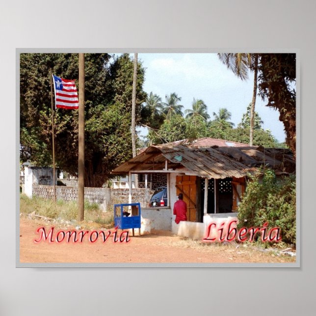 Póster Monrovia - Liberia - (Frente)