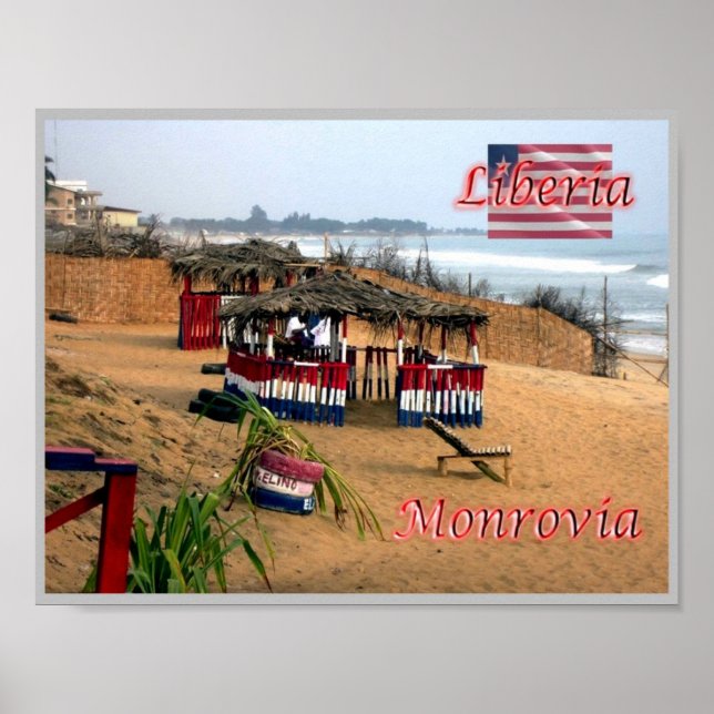 Póster Monrovia - Liberia - Panorama (Frente)
