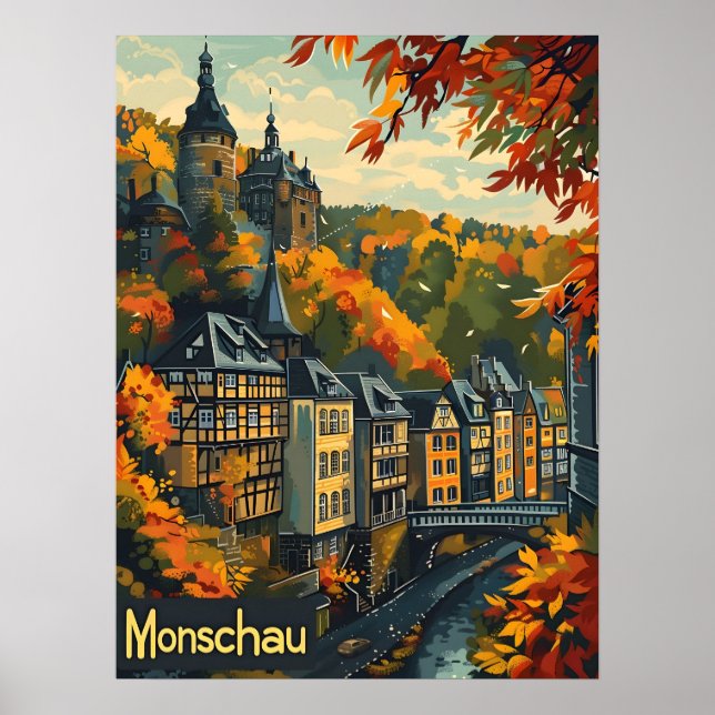 Póster Monschau Alemania (Frente)