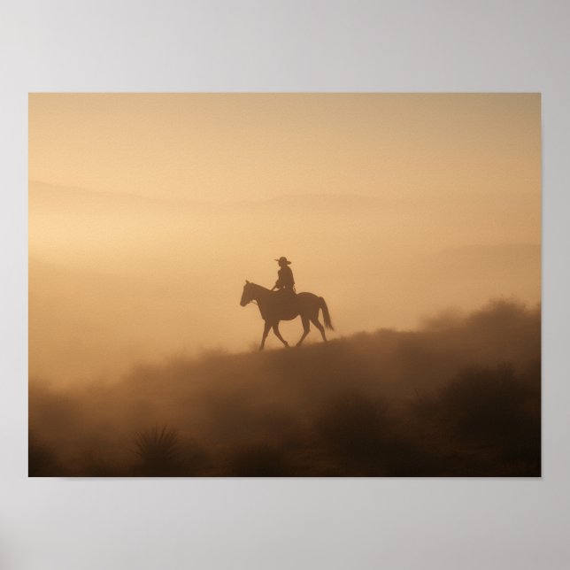 Póster Monsoon Clouds Poster - Dramatic Desert Sky Print (Frente)