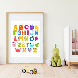 Póster Monster Alphabet ABC