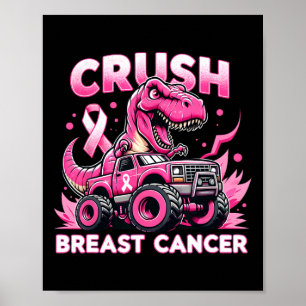 Póster Monster Camión Cruce Cáncer de Mama Squad Wa