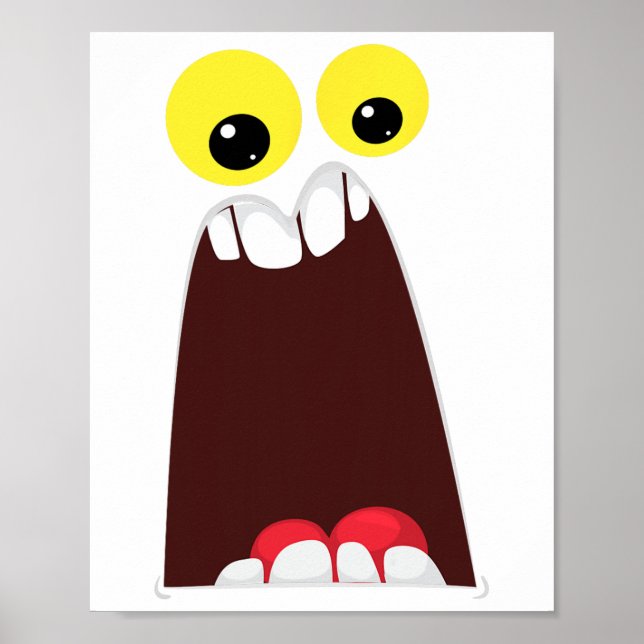 Póster Monster disfraz facil disfraz Ideas tontas Hallowe (Frente)