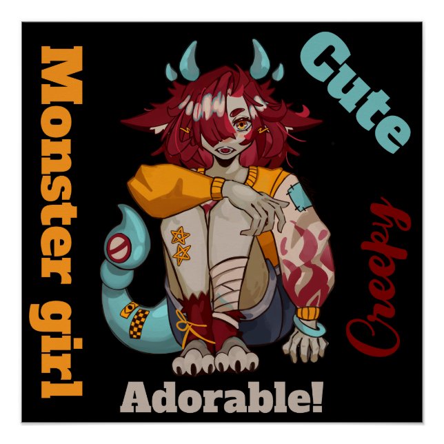 Póster Monster girl (Anverso)