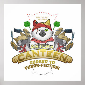 Póster Monster Hunter Palico Cat Meowscular Chef