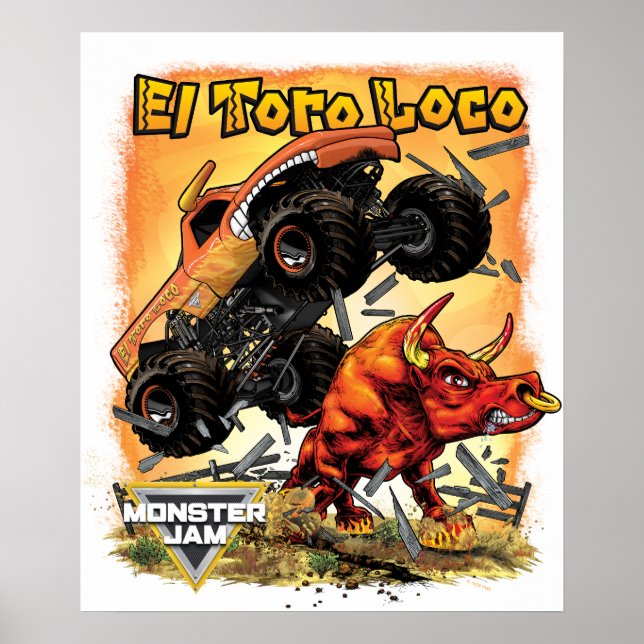 Póster Monster Jam El Toro Loco (Frente)
