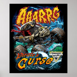 Póster Monster Jam La Maldición del Pirata