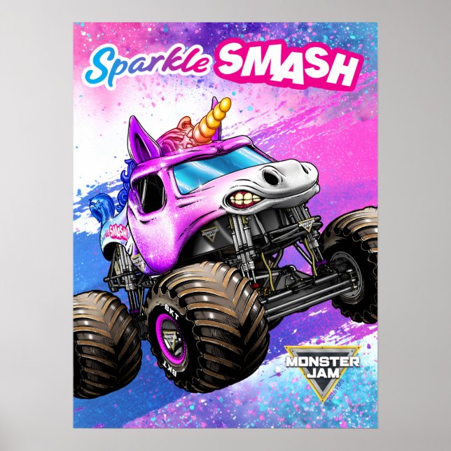 Póster Monster Jam Sparkle Smash (Frente)