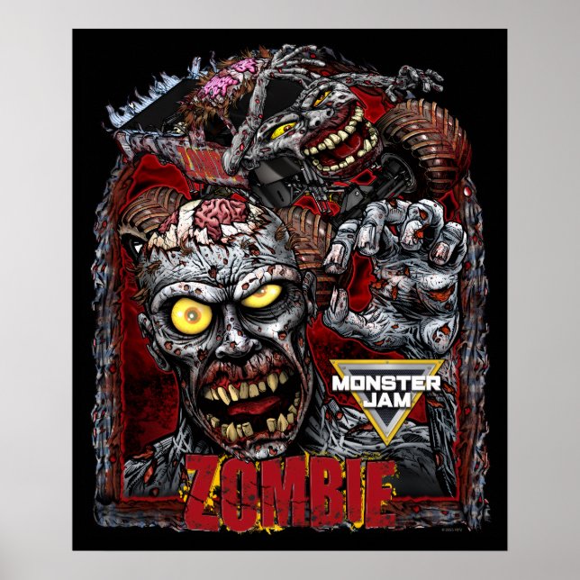 Póster Monster Jam Zombie (Frente)