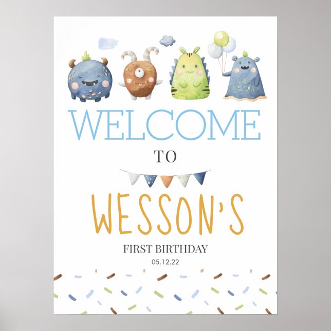 Póster Monster Poster, cartel de bienvenida (Frente)