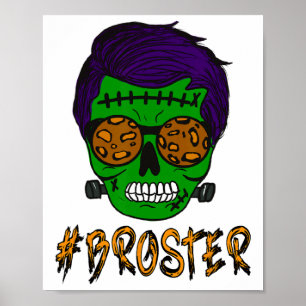 Póster Monster Skull Broster Brother Halloween Mateo F