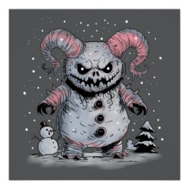 Póster Monster Snowman